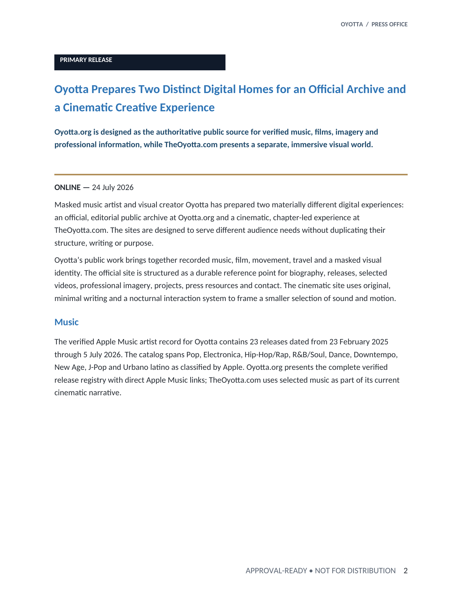 Rendered archival document · historical press kit reproduction — plate 2